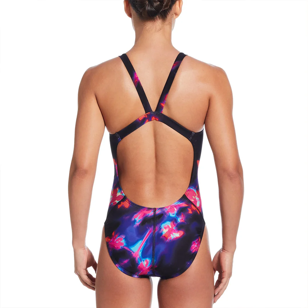 Nike Swim Women's Hydrastrong Multi Print Fastback One Piece - Image 2
