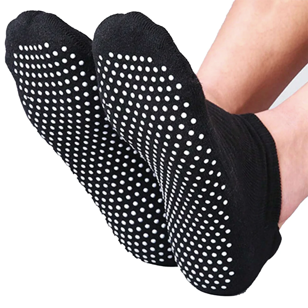 Pilates Yoga Socks Low Cut Black - Pair - Image 2