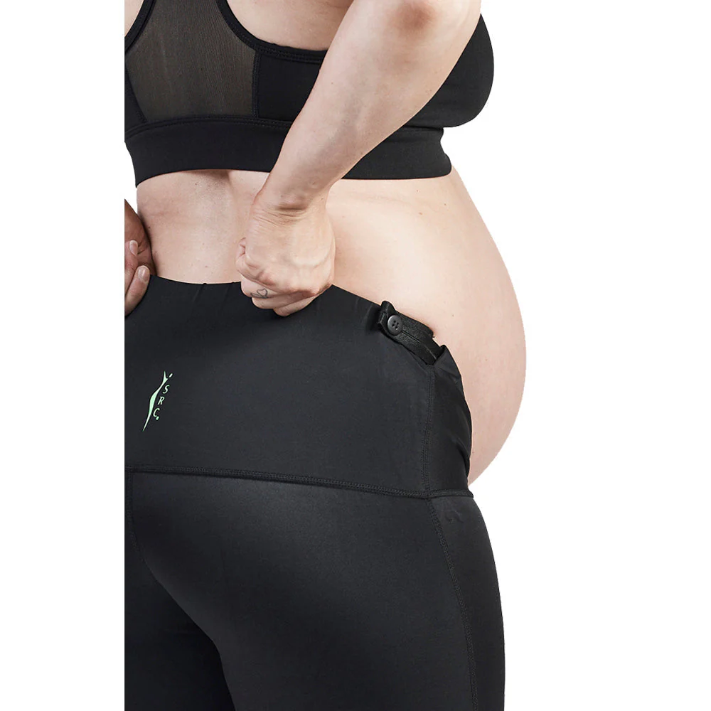 SRC Pregnancy Shorts - Black - Image 2