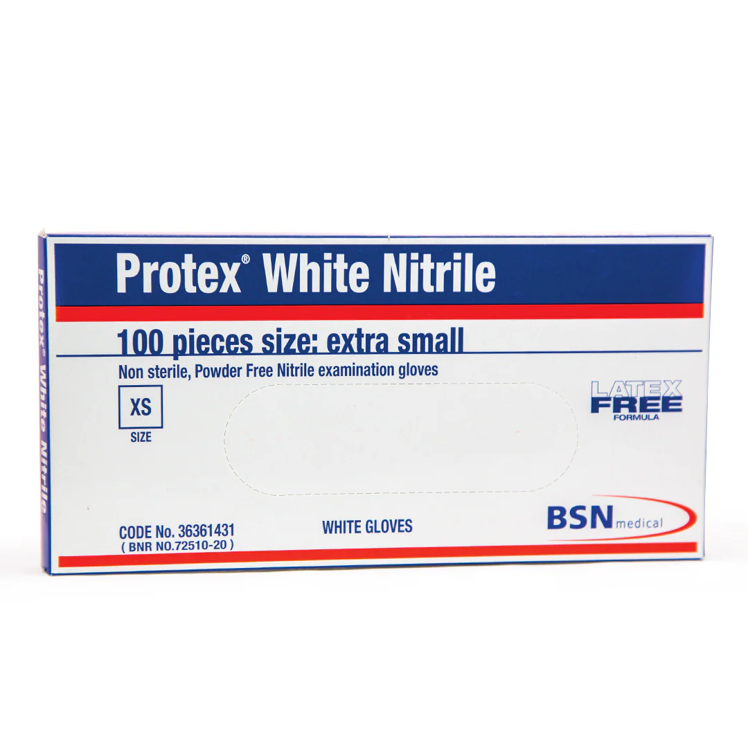 Protex Nitrile White Gloves P-F & L-F - Image 3