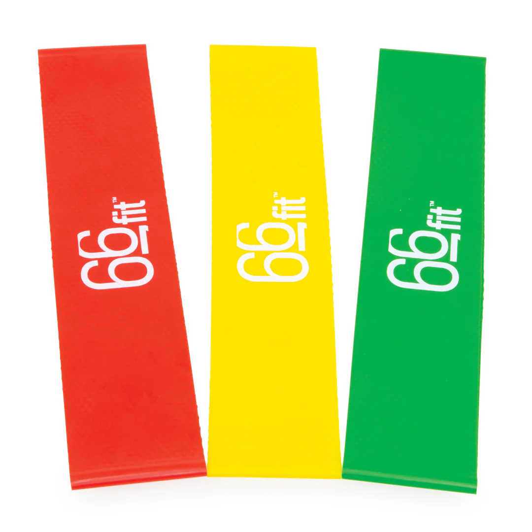 66fit Resistance Exercise Band Loops Light Set of 3 - Image 2