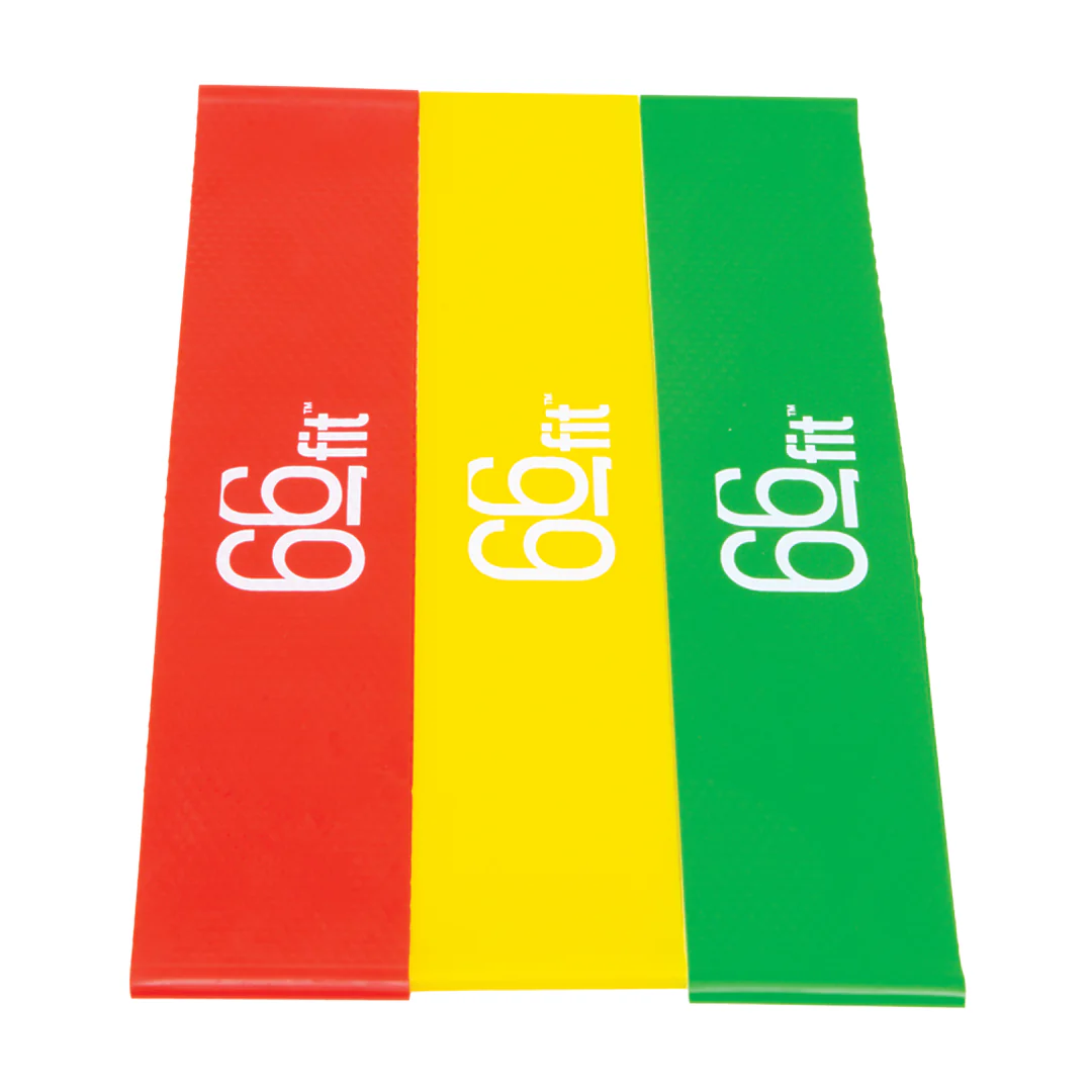 66fit Resistance Exercise Band Loops Light Set of 3 - Image 3