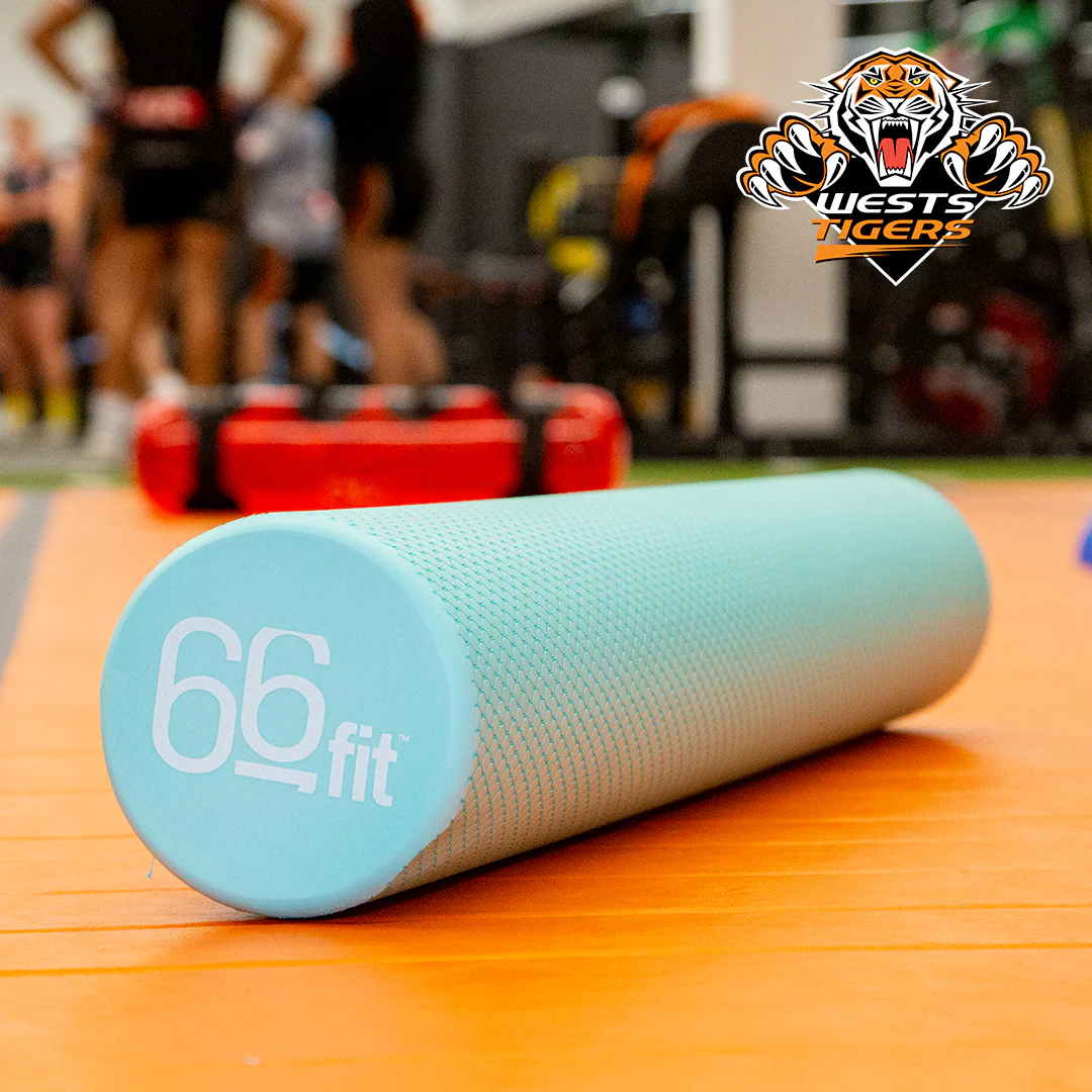 66fit Round Foam Roller With Soft Density - Teal - Image 3