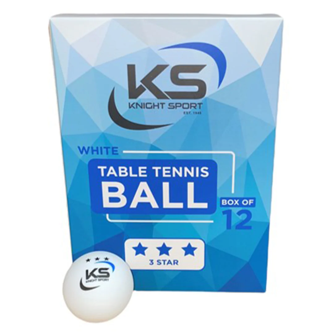 Table Tennis Ball Double Happiness - 3 Star - 12 White