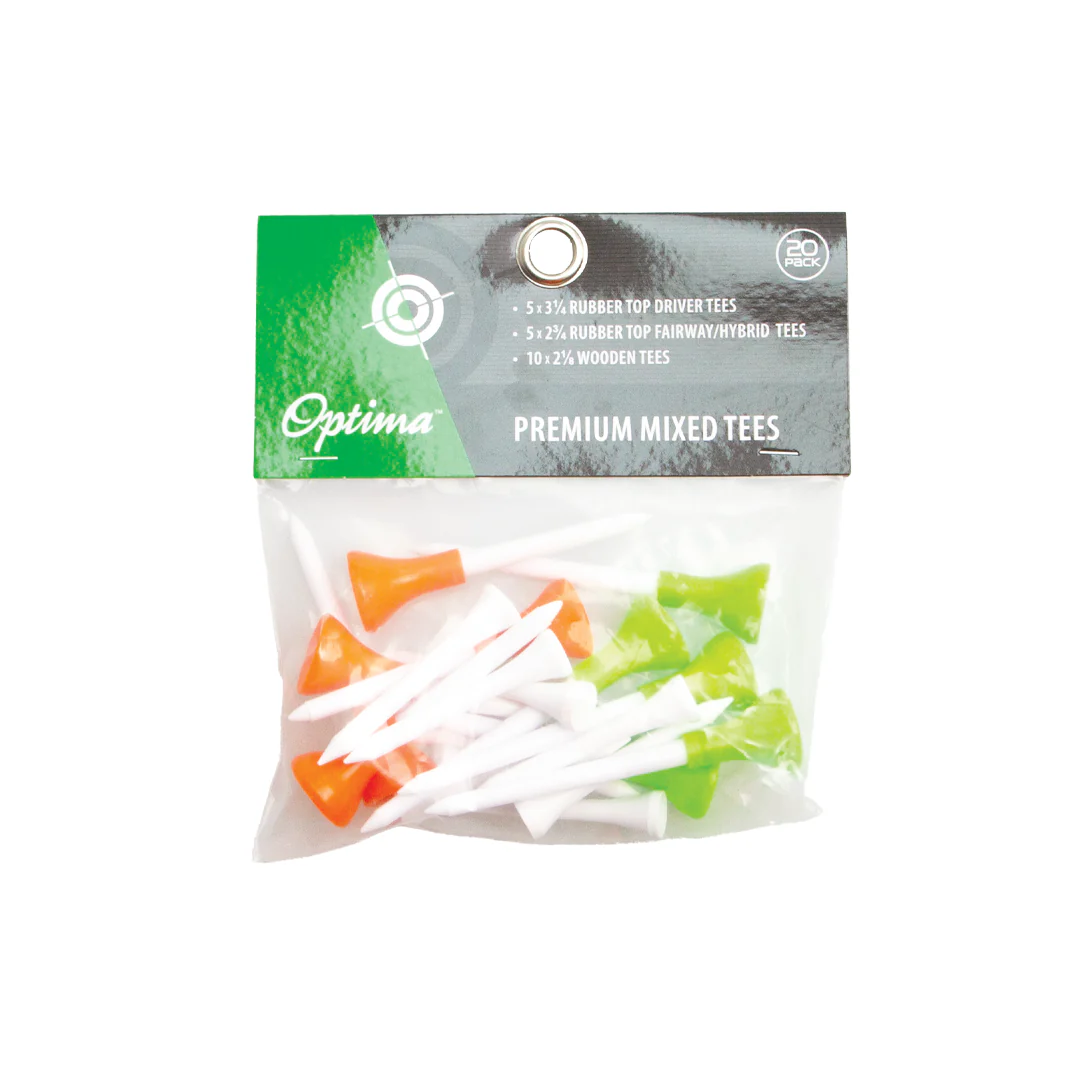 Optima Premium Mixed Tee Pack - 20 Pack