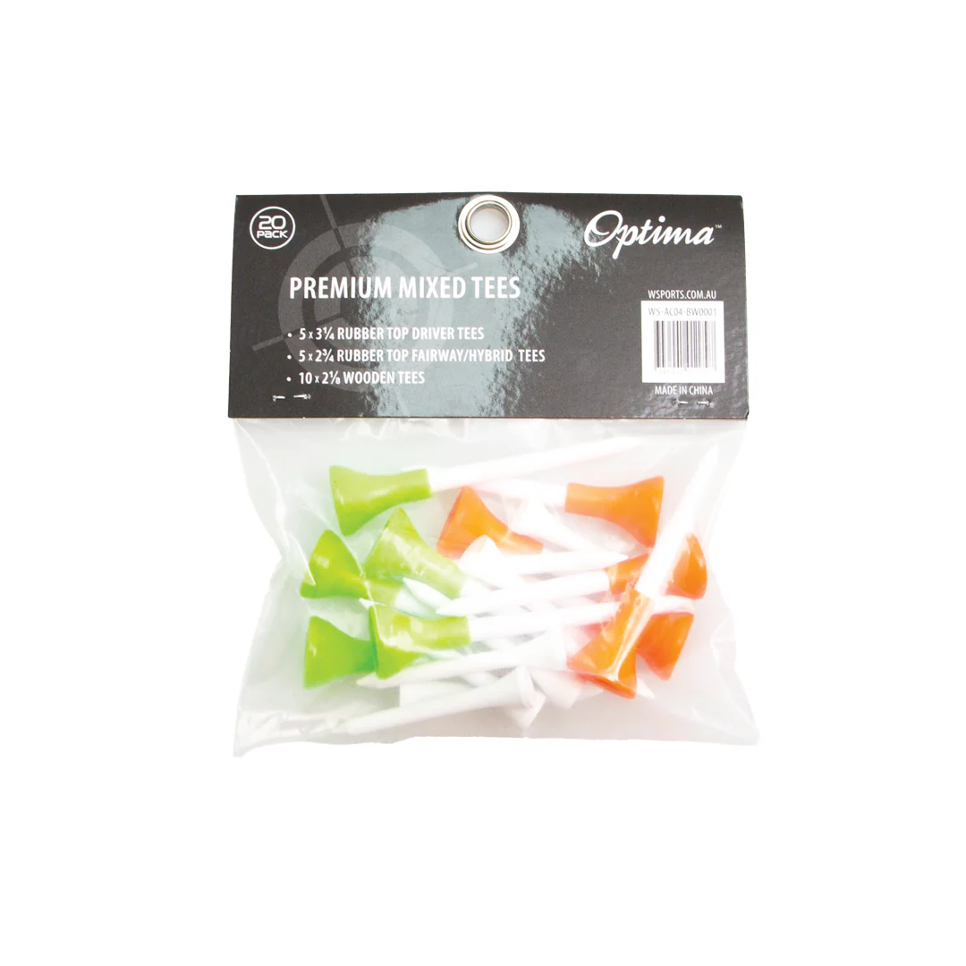 Optima Premium Mixed Tee Pack - 20 Pack - Image 2