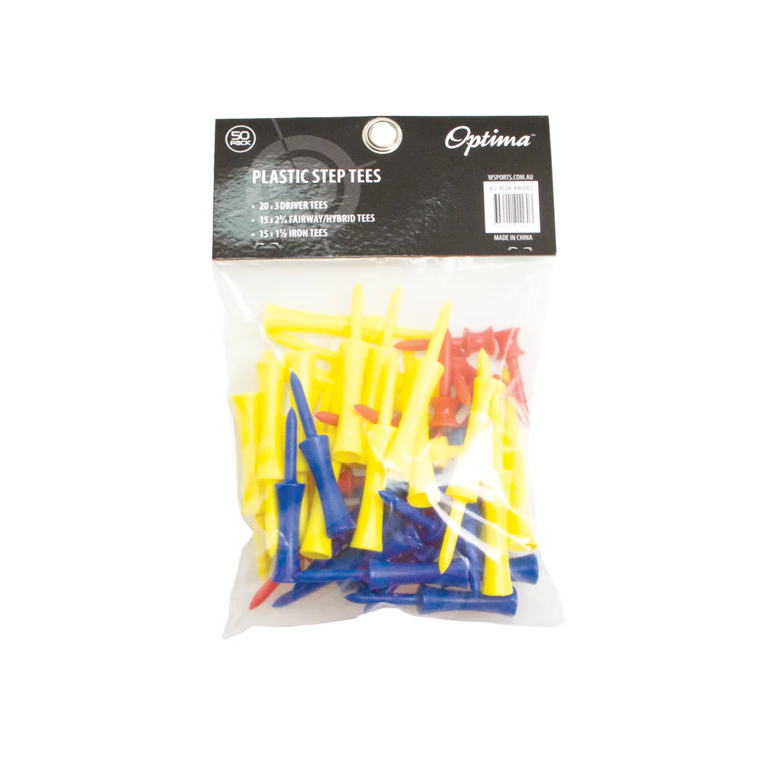 Optima Plastic Step Tees - 50 Pack - Image 2