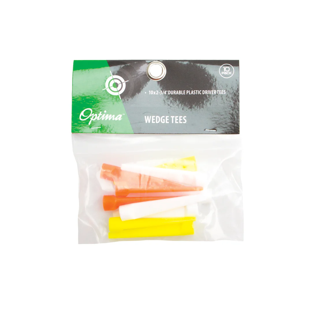 Optima Wedge Tees - Pack 10