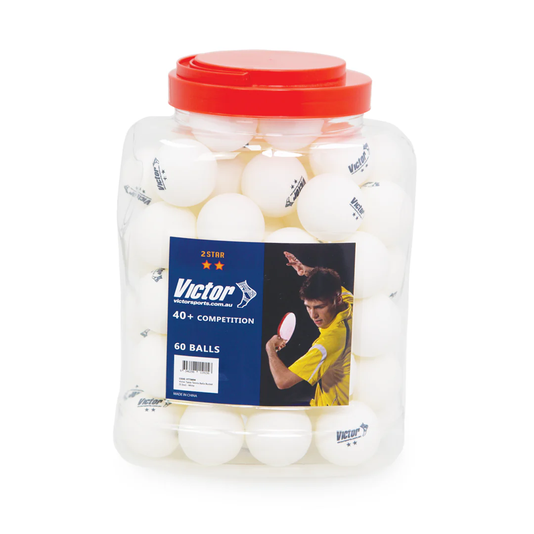 Victor Table Tennis Balls Bucket (60) - Image 6