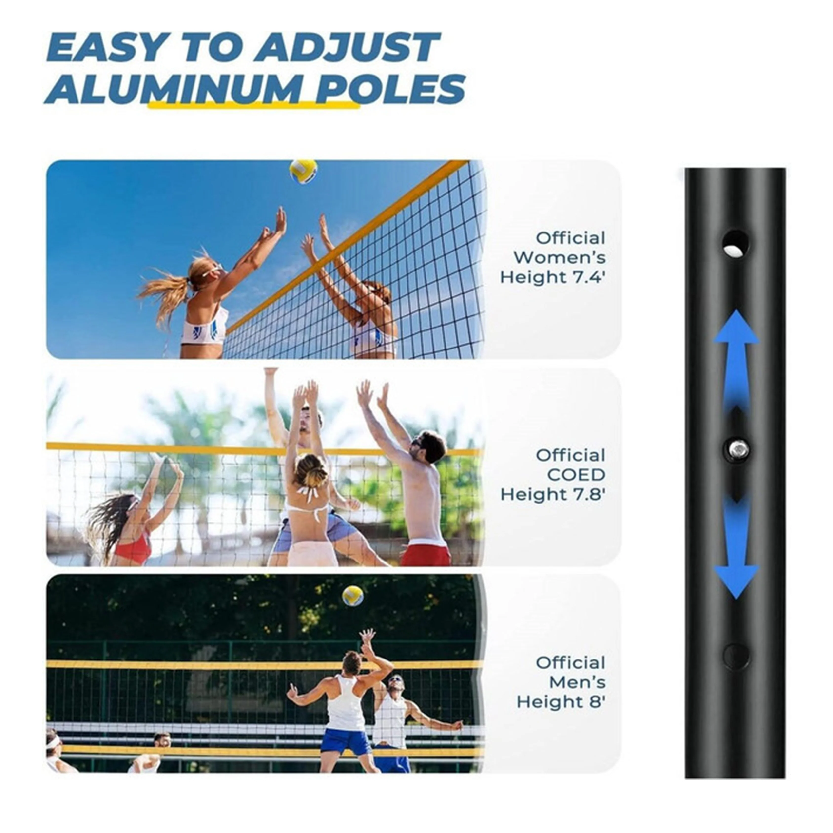 Volleyball Net & Post Set - Image 5