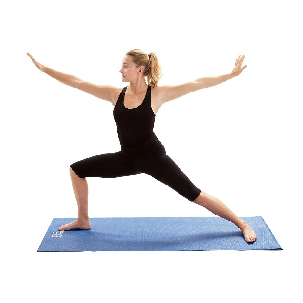 66fit Yoga Mat Blue - With Carry Bag - Image 4